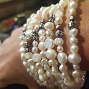 Silpada Fresh Water Pearl Bracelet Set